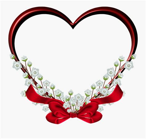 Funky Transparent Heart Png Heart Wedding Frame Png Free