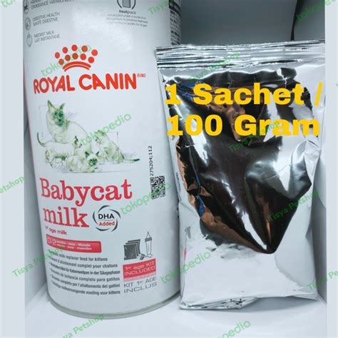 Jual Royal Canin Baby Cat Milk 100 Gr Susu Kucing Kitten Rc 1