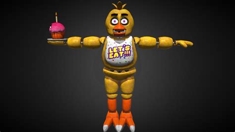 Chica The Chicken Fnaf Ar Download Free 3d Model By Gotbeans Owen