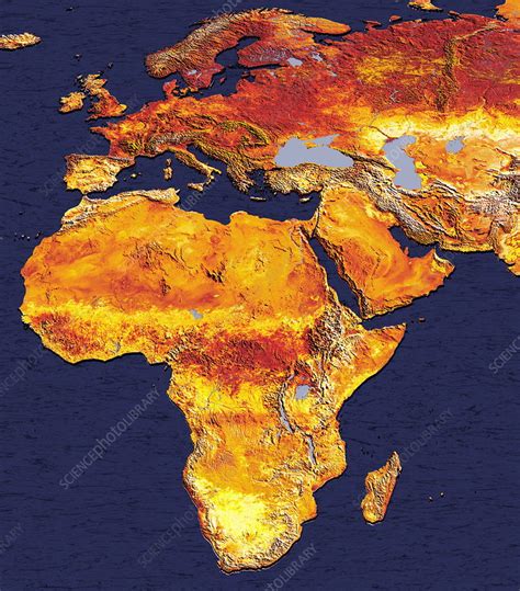 Africa And Europe Stock Image E Science Photo Library