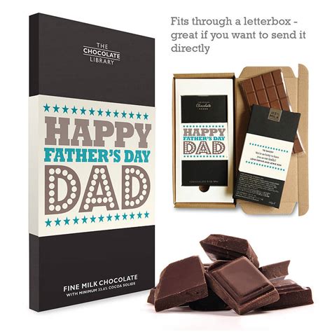 Fathers Day Personalised Chocolate By Quirky Chocolate