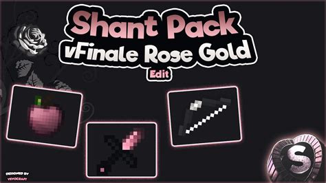 Minecraft Pvp Texture Pack Shant Pack Vfinale Rose Gold Edit┃ Build