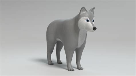 Cartoon Wolf 3d Model Turbosquid 1508533