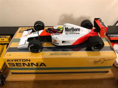 1 18 Ayrton Senna Minichamps 1991 Marlboro Mclaren Mp4 6 Mint Brand New 166 15 Picclick