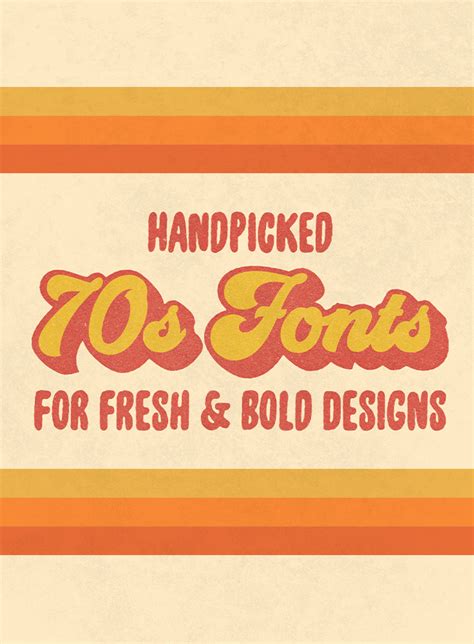 Handpicked 70s Fonts For Fresh And Bold Designs Creative Market Blog