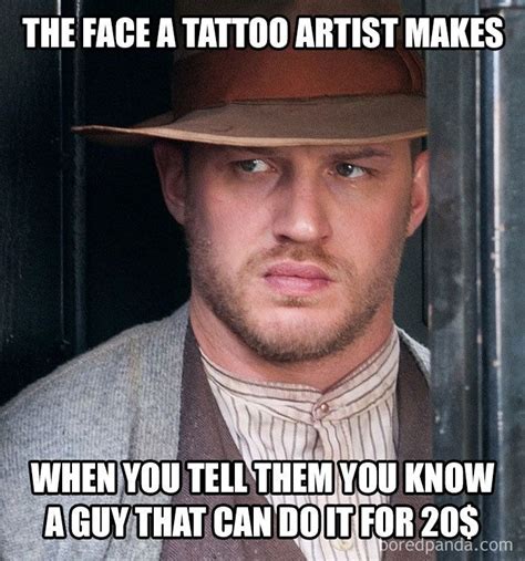 Funny Tattoo Memes | Tom hardy, Tom hardy quotes, Hardy