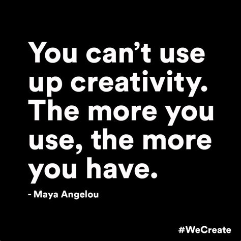 You Cant Use Up Creativity The More You Use The More You Have