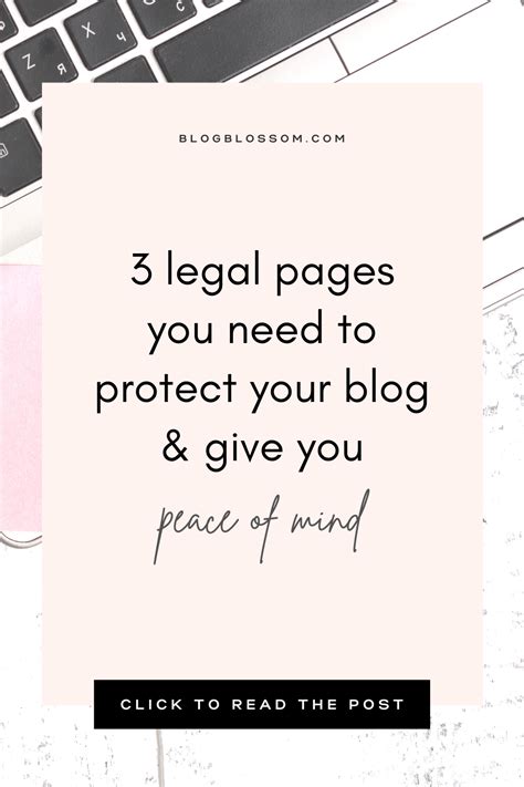 Protecting Yourself As A Blogger Is Important Not Having The Right Legal Pages Or Using Free