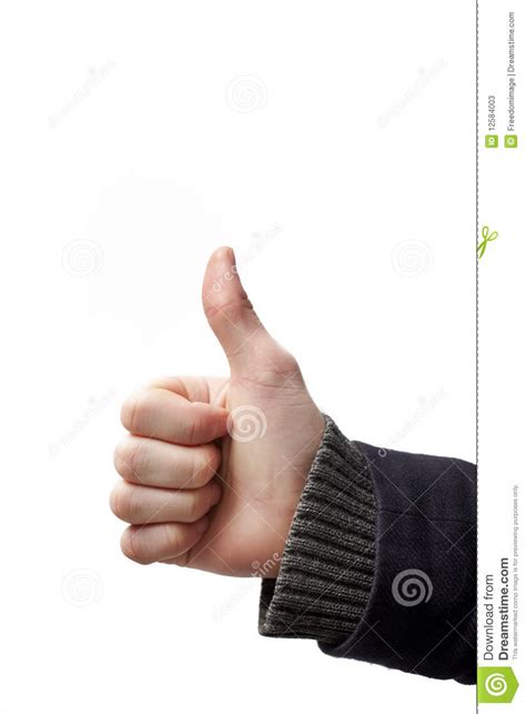 Thumbs Up Congratulations On A Good Job Stock Image