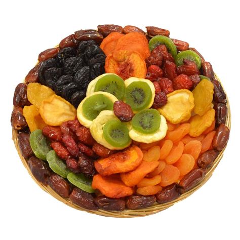 Premium Dried Fruit Flower Tray by BroadwayBasketeers.com