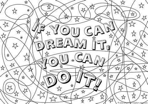 If You Can Dream It You Can Do It Coloring Page Temukan Jawab