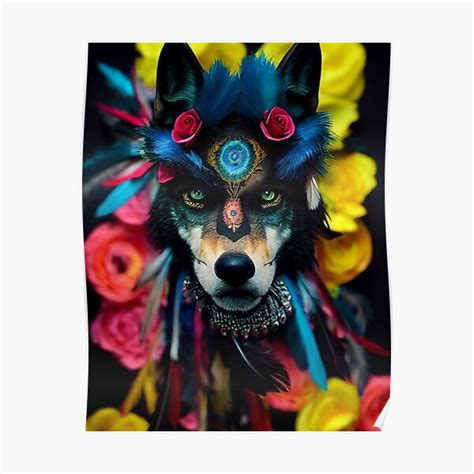 Wolf Native Pride Native American Heritage Poster For Sale By Enzosartworks Redbubble