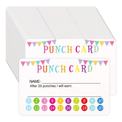 get great savings cheap and stylish bright style 10 styles 200 pcs behavior punch cards with
