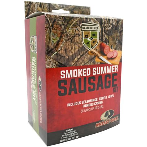 Mossy Oak Gamekeeper Season Kit 15lbs Smoked Summer Sausage Wild Game