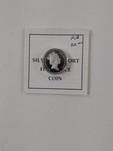 Great Britain 1990 Silver Proof Piedfort Five Pence Coin Ebay
