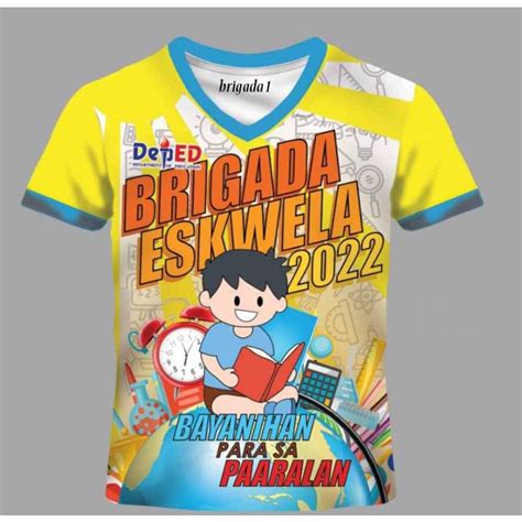 Brigada Eskwela 2022 Tshirt Full Sublimation 3d T Shirt Summer Short