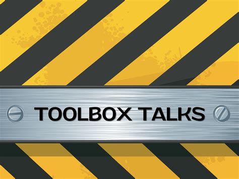 Toolbox Talks Golden Tree Cic