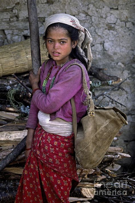 Nepali Village Girl Everest Trek Photograph By Craig Lovell Fine