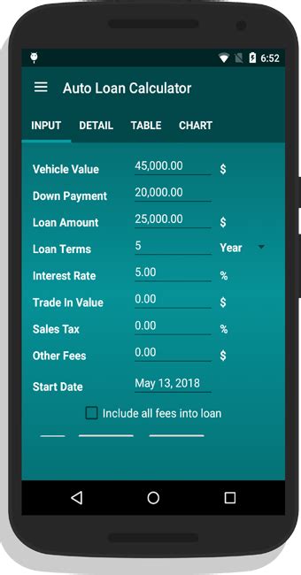 Auto Loan Calculator App