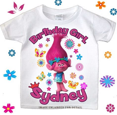 Art And Collectibles Poppy Trolls Iron On Transfer Shirt Designs Poppy Trolls Birthday Shirt Diy