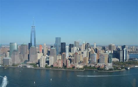 View Of Lower Manhattan New York City Stock Image Image Of Hudson
