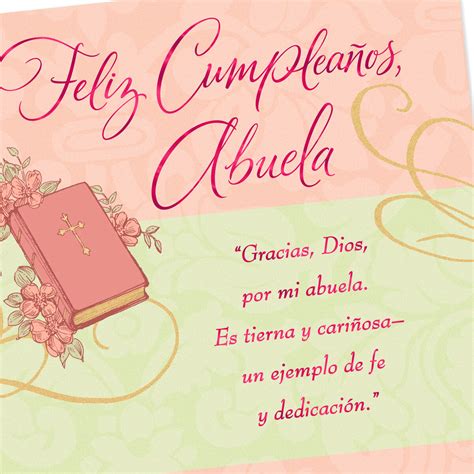 So Blessed Spanish Language Grandmother Religious Birthday Card