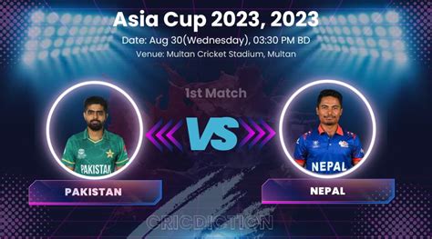 Asia Cup 2023 1st Match Match Preview Pak Vs Nep Playing Xi Pak Vs