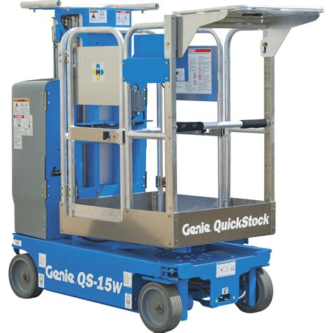 Genie Quickstock Dc Powered Warehouse Lift — 14ft8in Lift 500 Lb
