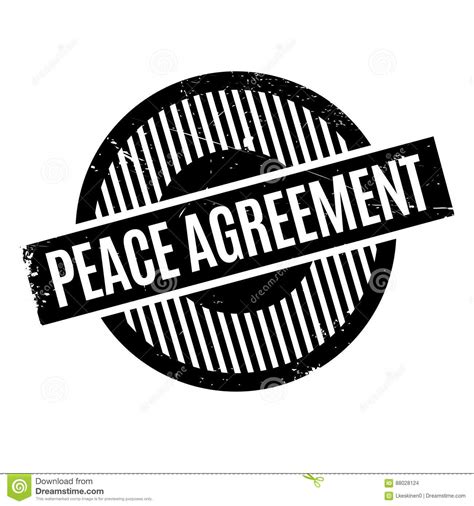 peace agreement rubber stamp stock illustration illustration of agreement intervention 88028124