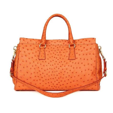 In 1978, miuccia prada assumed the head role of the prada brand and in 1985 put prada handbags on the radar of the fashion industry with her. PRADA orange OSTRICH Shoulder Bag For Sale at 1stdibs