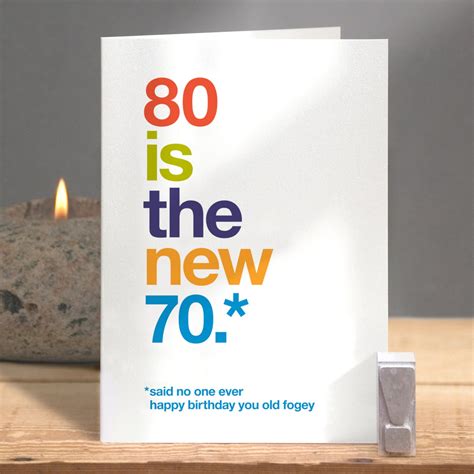 Funny 80th Birthday Card 80 Card Sarcastic 80th Birthday Funny 80th