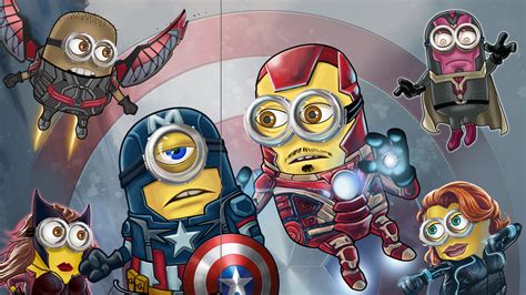 Captain America Minion Superheroes Artwork Minions Marvel Comics
