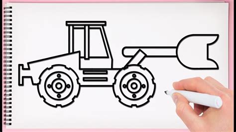 How To Draw A Loader Learn Drawing A Loader Easy Step By Step For Kids