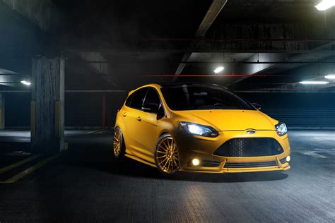 Ford Focus Ford Car Yellow Tuning Ford Focus St Wallpapers Hd