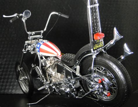 Easy Rider Harley Davidson Built Motorcycle Chopper Captain America Model Ebay