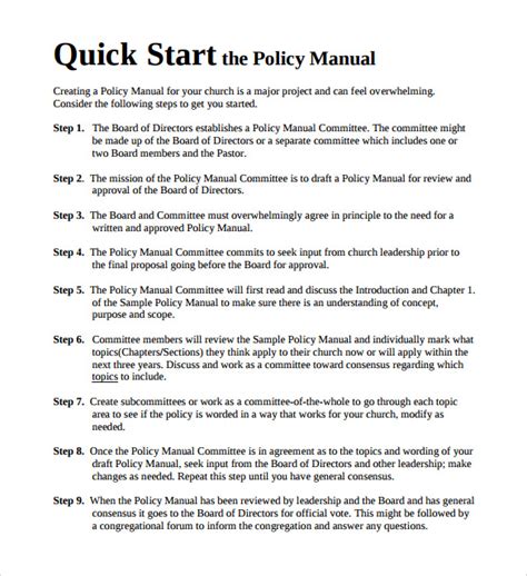 28 Policy And Procedure Templates Free Word Pdf Download Examples