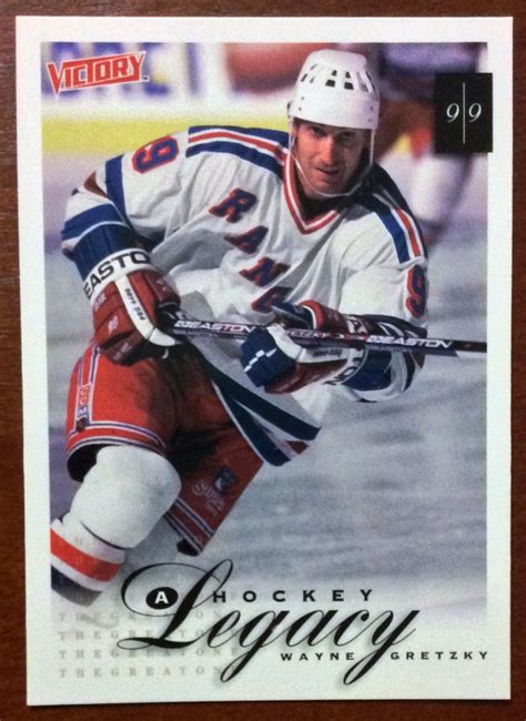 Nhl Wayne Gretzky 1999 00 Upper Deck Victory Hockey Legacy Card 424