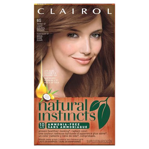 Natural Instincts Clairol Demi Permanent Hair Color 6g Light Golden