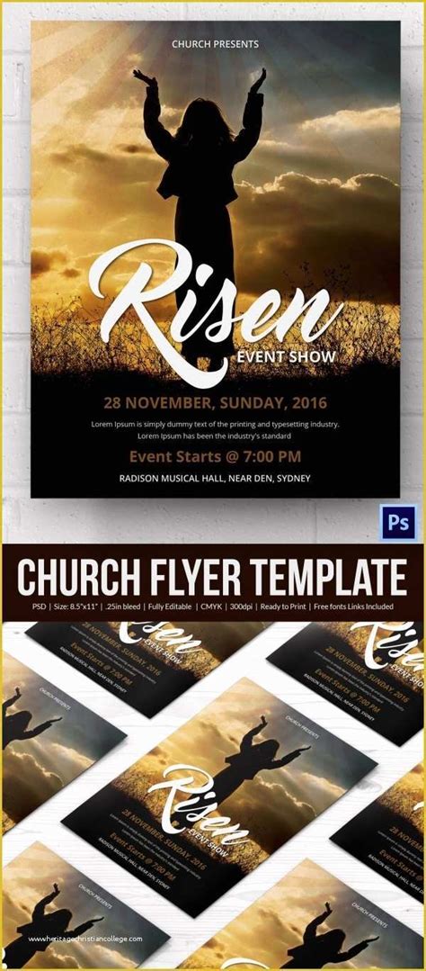 Free Church Flyer Templates Download Of Church Flyers 46 Free Psd Ai