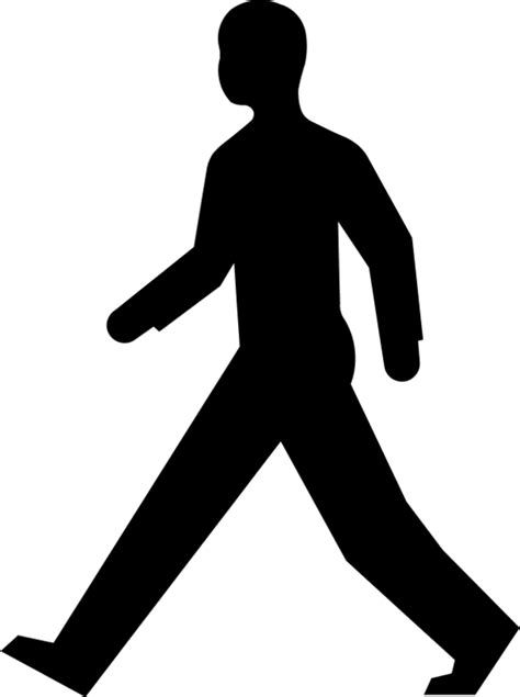 Man Silhouette Walking Vector Clip Art Clipart Best Clipart Best