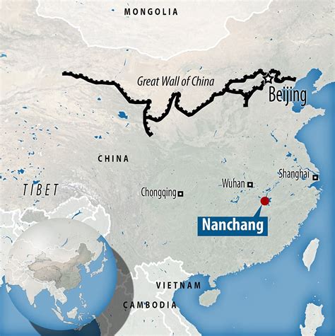 Great Wall Of China Map Map