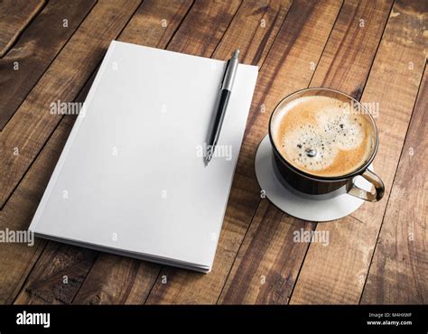 Book Pencil Coffee Cup Stock Photo Alamy