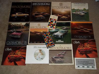 Lot Oldsmobile Car Dealer Brochures Toronado Cutlass Starfire Omega Custom Antique Price