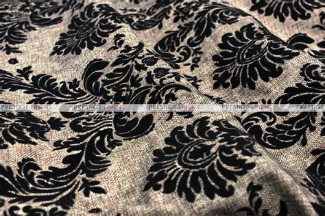 Linen Damask Fabric By The Yard Khaki Prestige Linens