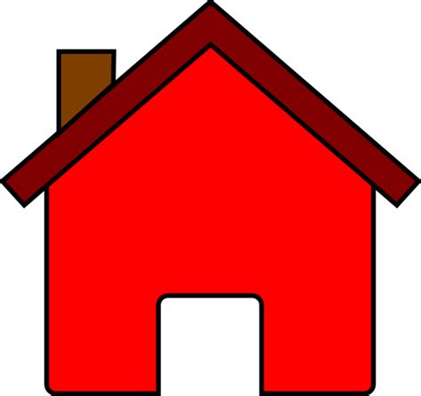 Red Solid House Clip Art Photo Png Transparent Background Free
