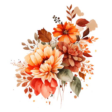 Autumn Flowers Clip Art