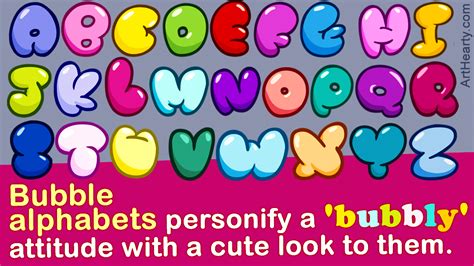 Draw Alphabet Bubble Letters How To Draw Bubble Letters For Beginners