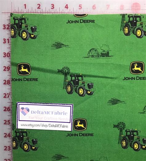 John Deere Fabric I 100 Cotton I Quarter Yard Etsy