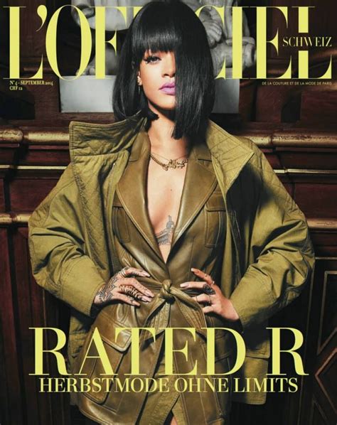 Rihanna Lofficiel Magazine Cover Switzerland September 2014