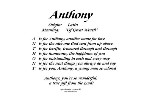 Meaning Of Anthony Lindseyboo